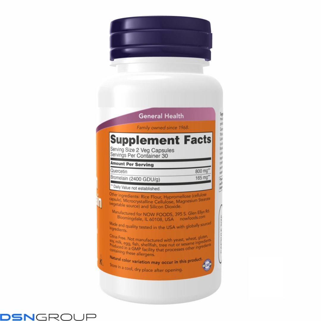 Quercetin with Bromelain - 120 vcaps