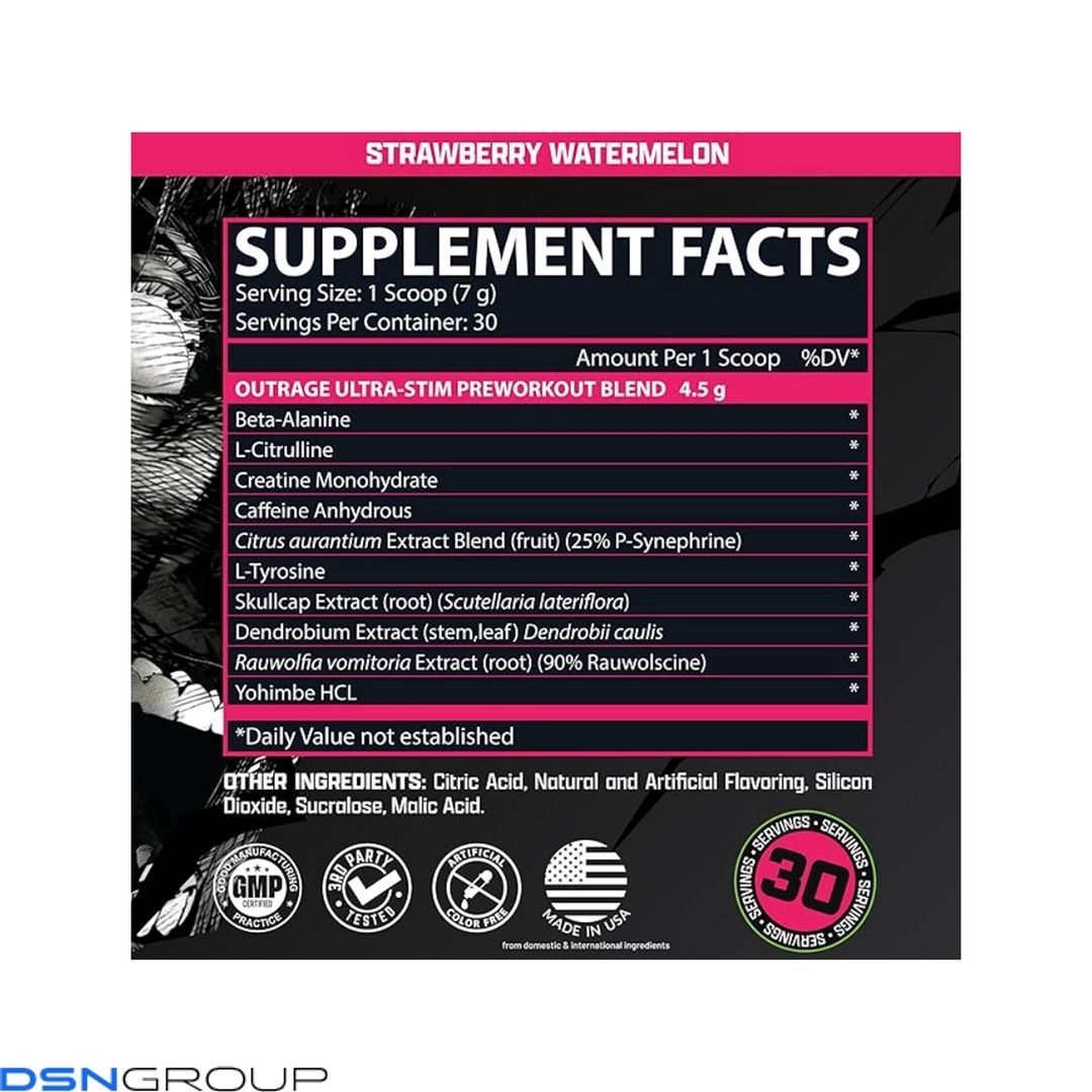 Samples Outrage - 7.35g Strawberry Watermelon