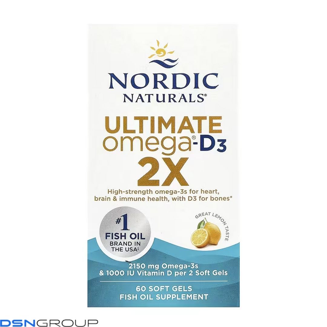 Ultimate Omega 2X D3 - 60 softgels 2023-10-5983 фото Ultimate Omega 2X D3 - 60 softgels