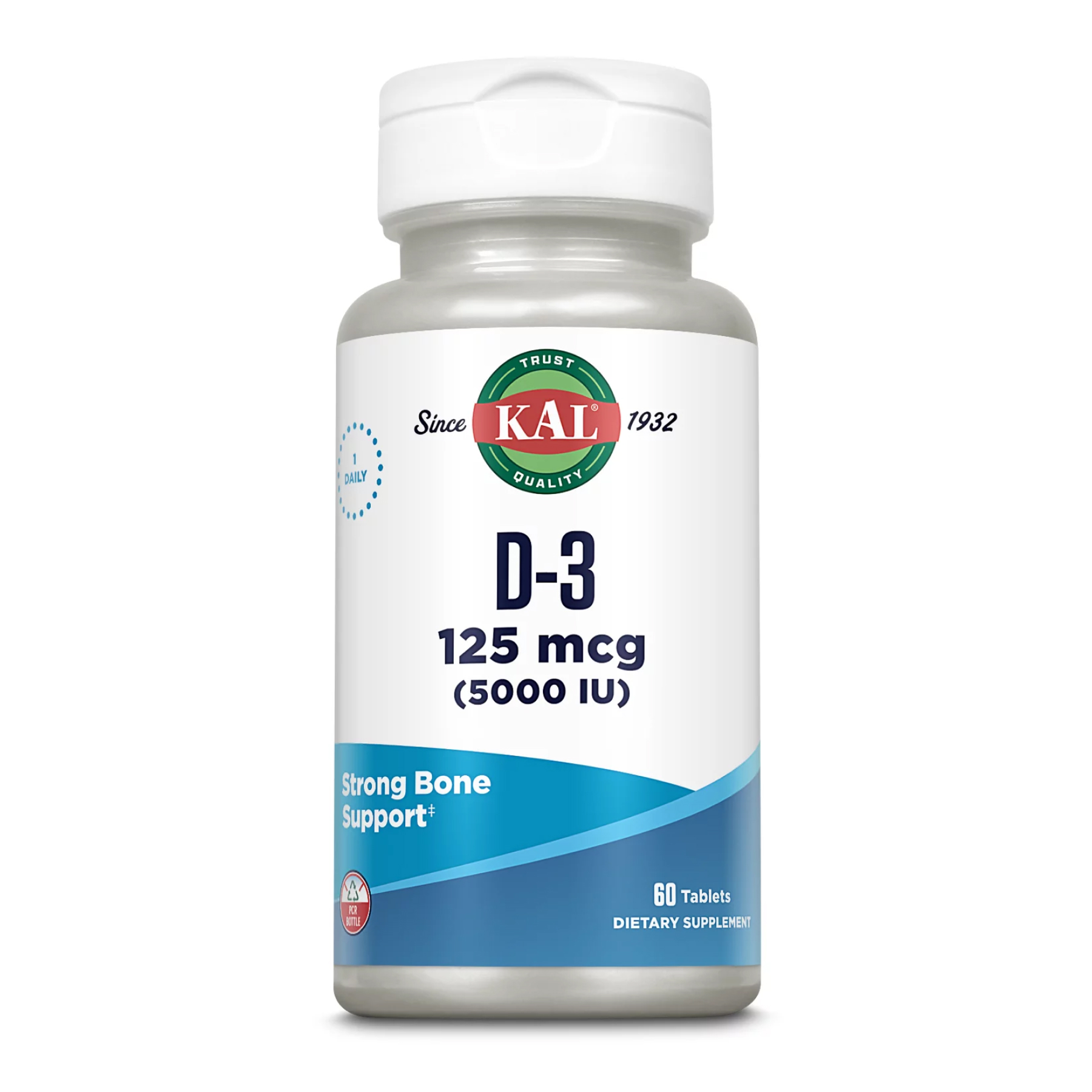Вітамін D3 125 мкг (5000 МО) KAL, 60 таблеток