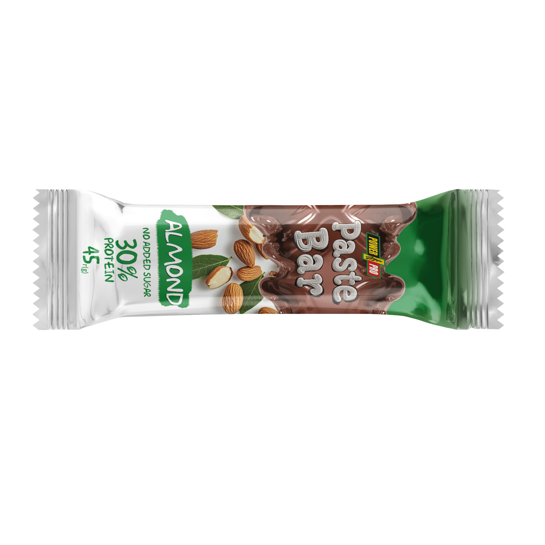 Протеїновий батончик Power Pro Paste Bar з мигдалем, 45 г (коробка 12 шт)