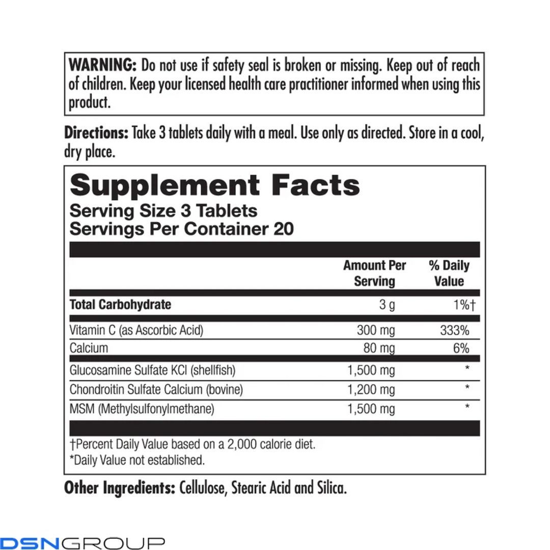 Glucosamine Chondroitin MSM - 60 tabs