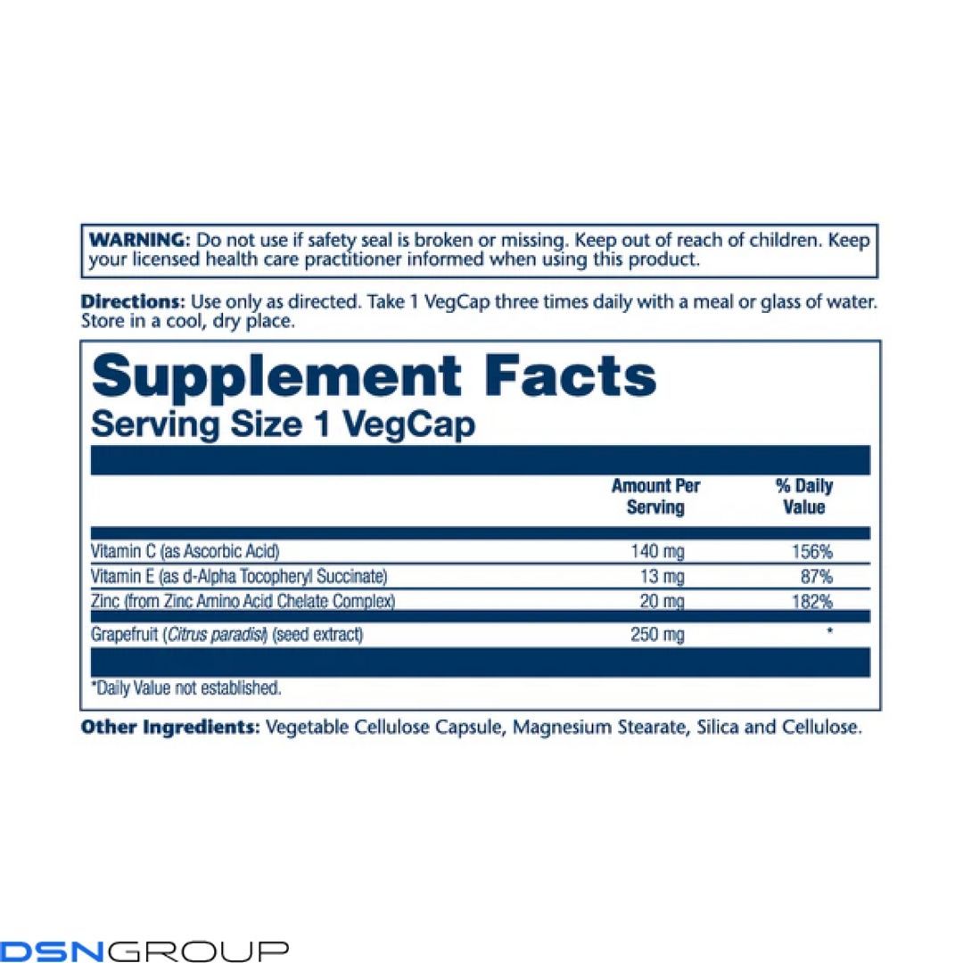 Grapefruit Seed Extract 250mg - 60 vcaps