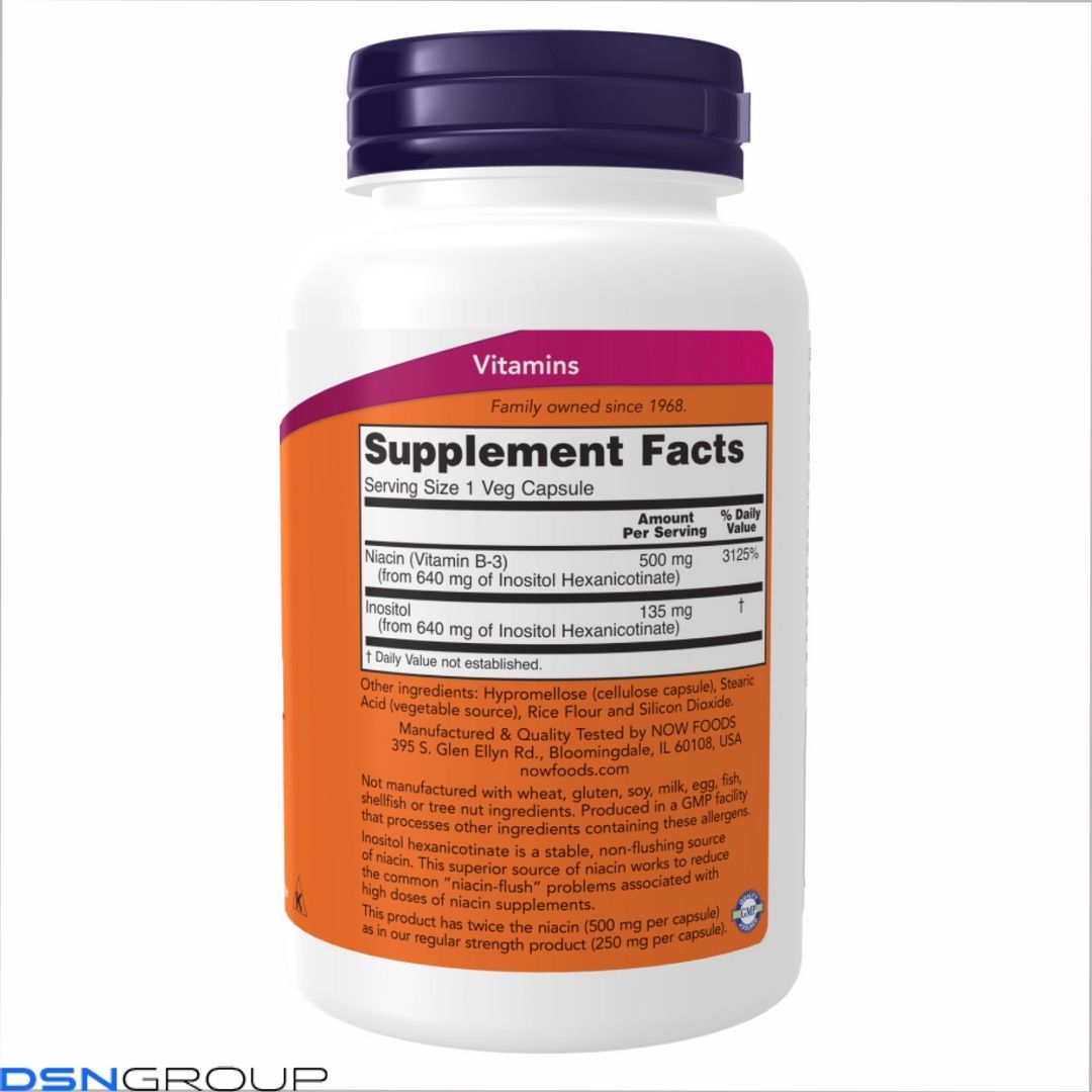 Flush Free Niacin 500mg - 90 vcaps