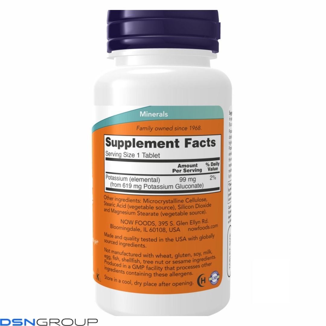 Potassium Gluconate 99mg - 100 tabs