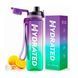 Hydrated Water Bottle - 1000ml Tritan Green Purple (Повреждена упаковка)