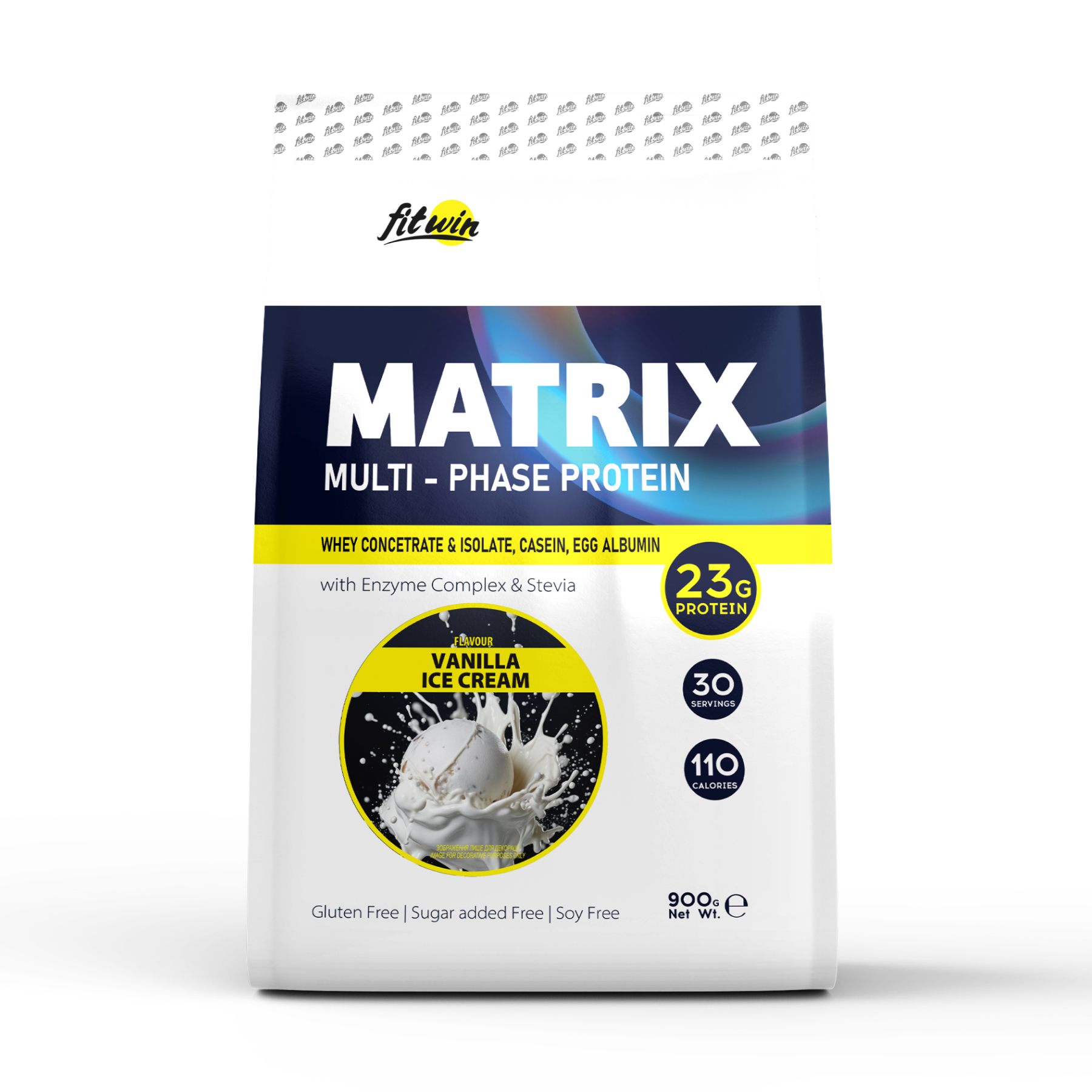 Протеїновий комплекс FitWin Matrix 900 г, ванільне морозиво