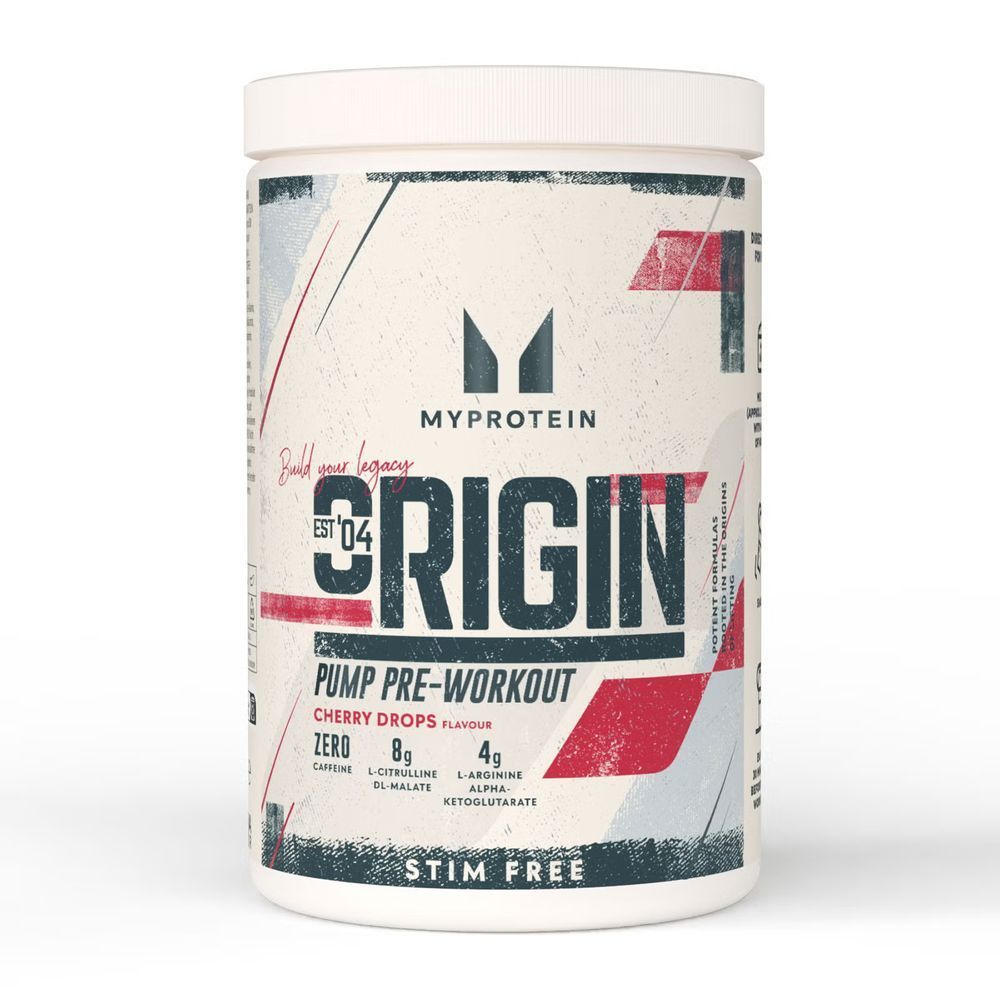 Origin Pre Workout Stim-Free Sour - 30 serv Cherry Drops