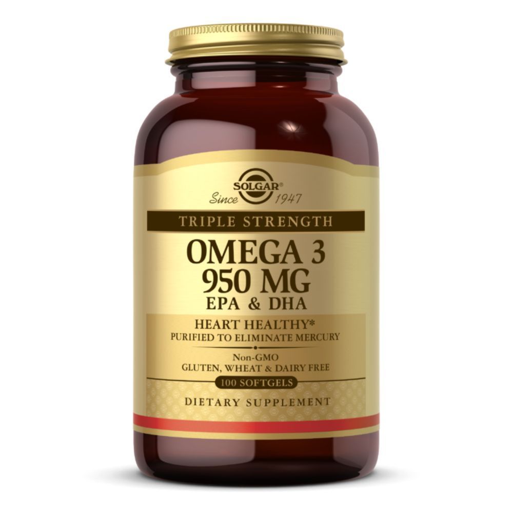 Triple Strength Omega-3 950mg - 100 softgels (Повреждена этикетка)