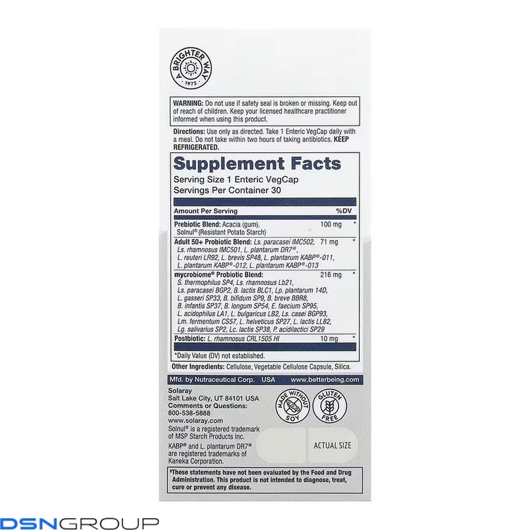 Complete Probiotic Adult 50+ - 30 vcaps