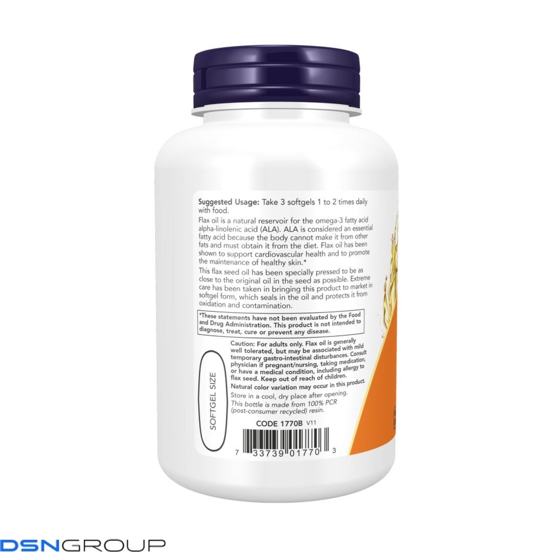 Flax Oil 1000mg - 100 softgels