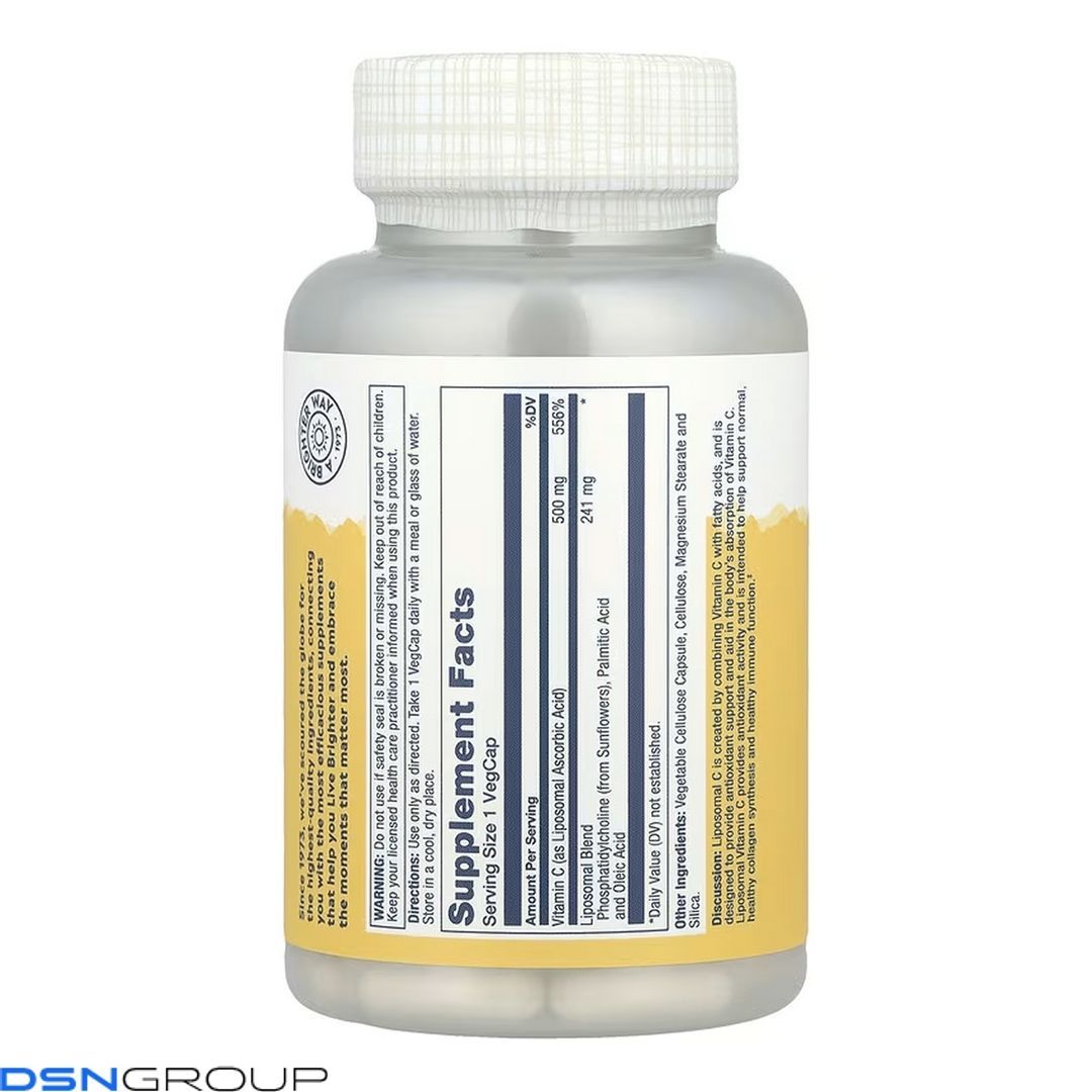 Liposomal Vitamin C 500mg - 100 vcaps