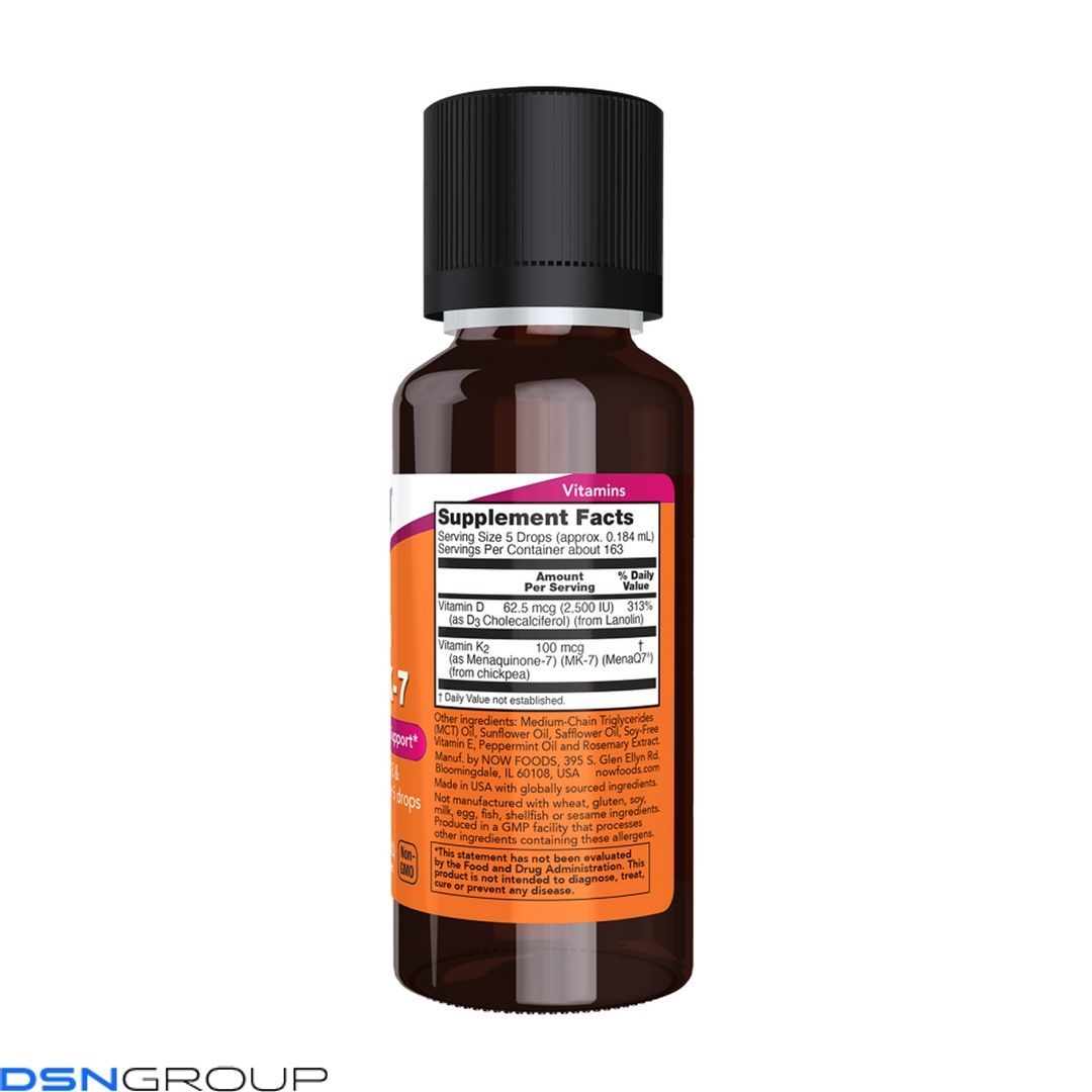 VIT D-3 & MK-7 Liquid- 30ml