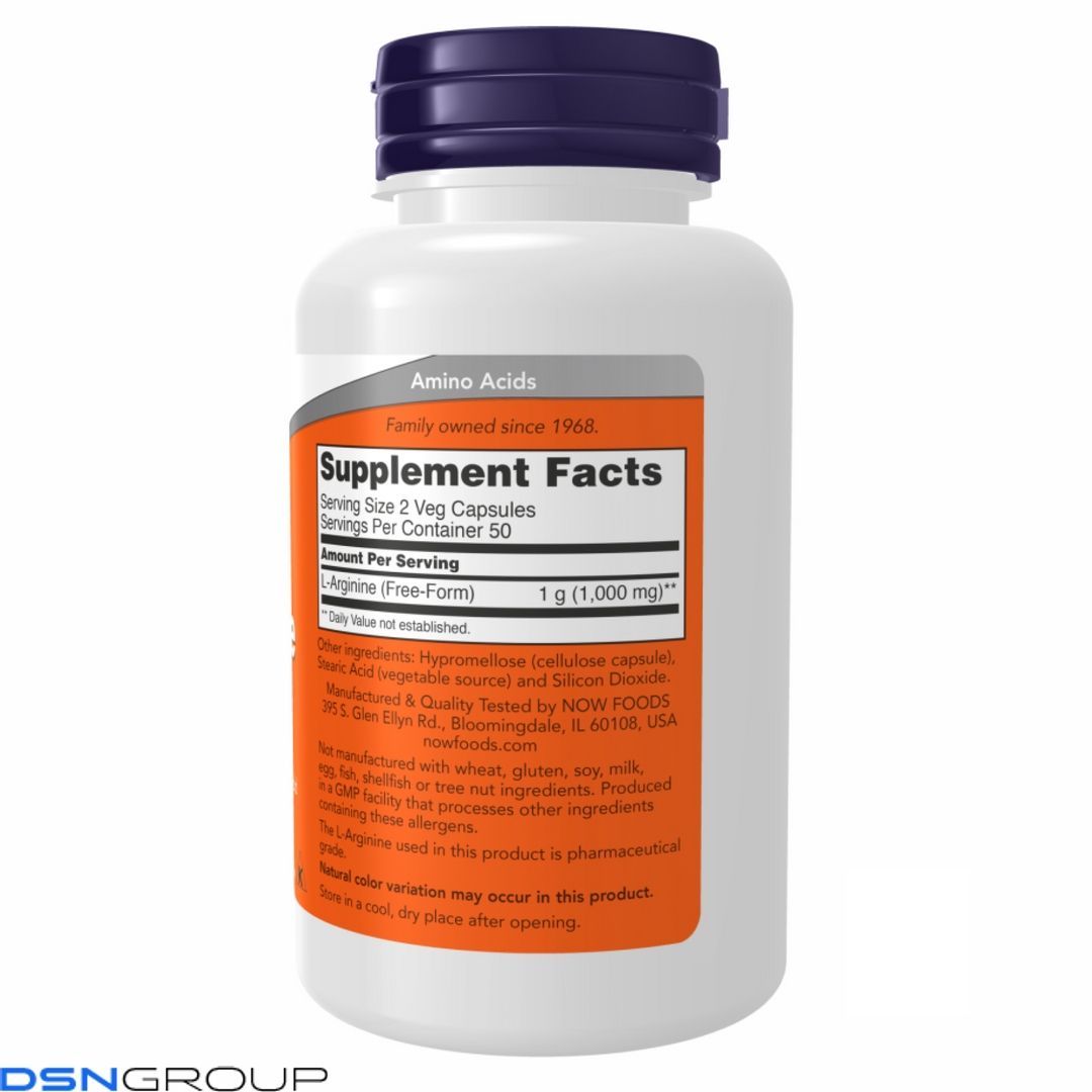 Arginine 500mg - 250 vcaps