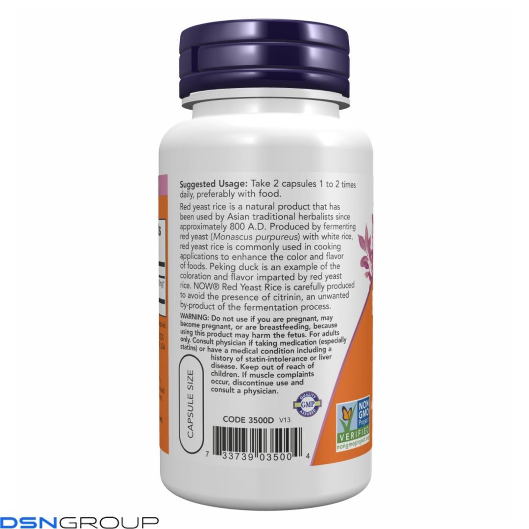 Red Yeast Rice 600mg - 60 vcaps