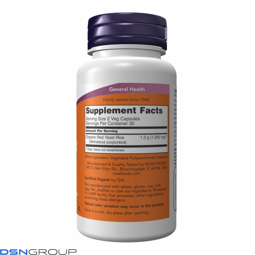Red Yeast Rice 600mg - 60 vcaps