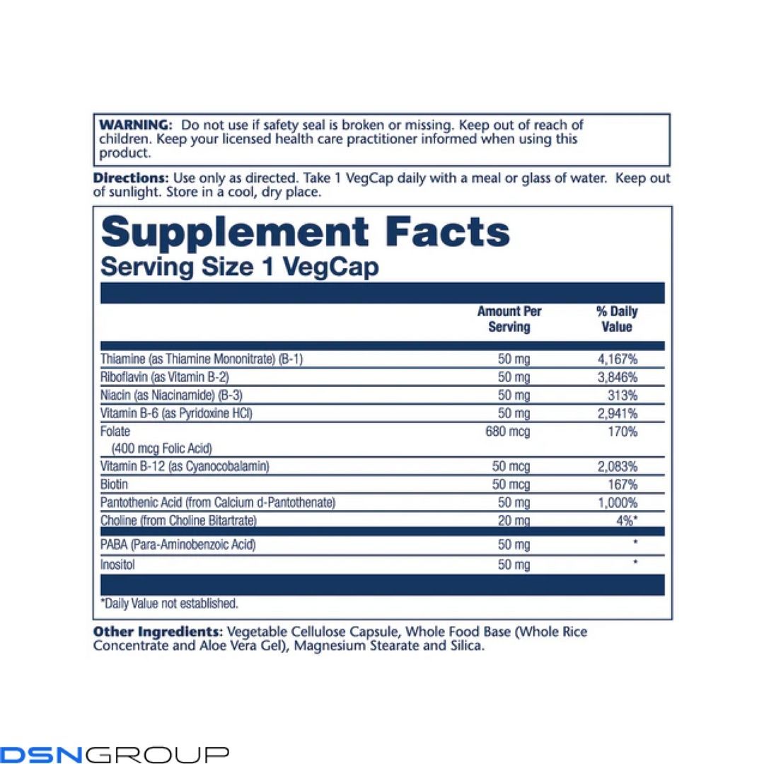 Vitamin B-Complex 50 50mg - 100 vcaps