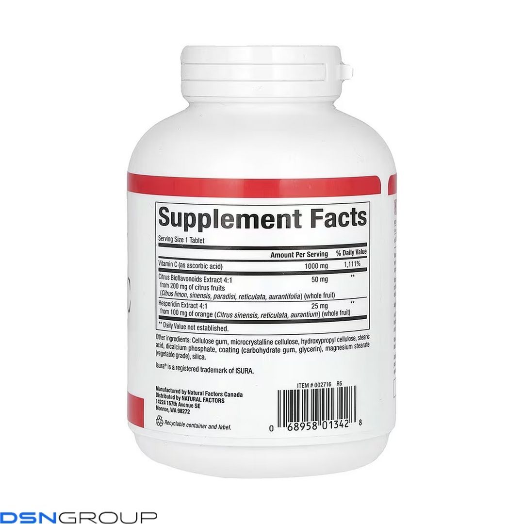 Vitamin C 1000mg - 180 tabs 2023-10-6554 фото Vitamin C 1000mg - 180 tabs