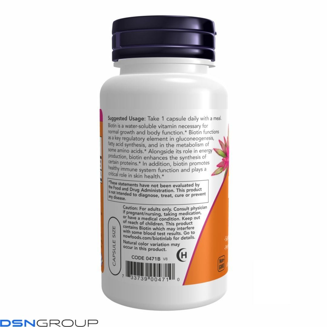 (12.02 Очікування) BIOTIN 5000mcg - 60 vcaps