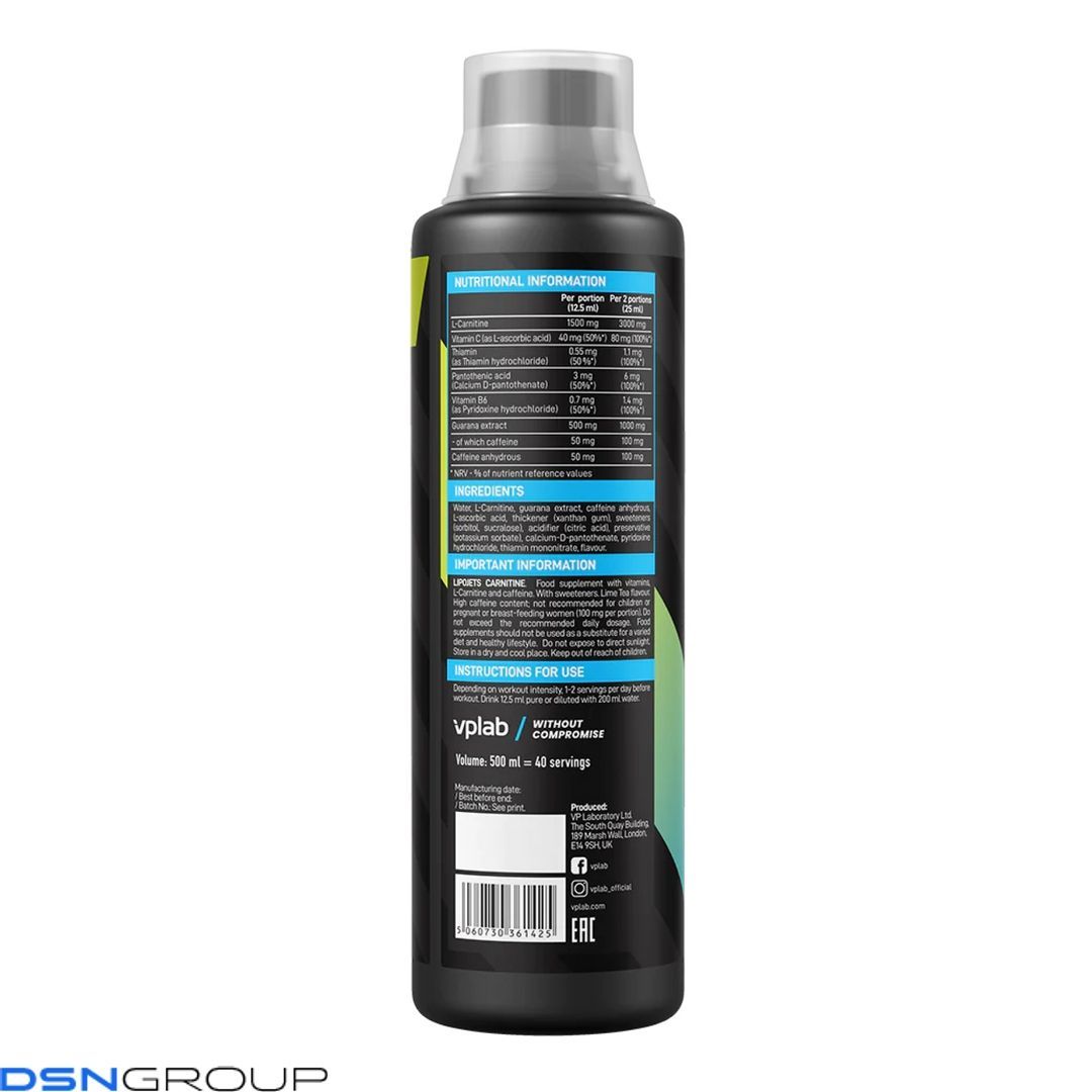 Lipo Jets Carnitine - 500ml Lime Tea