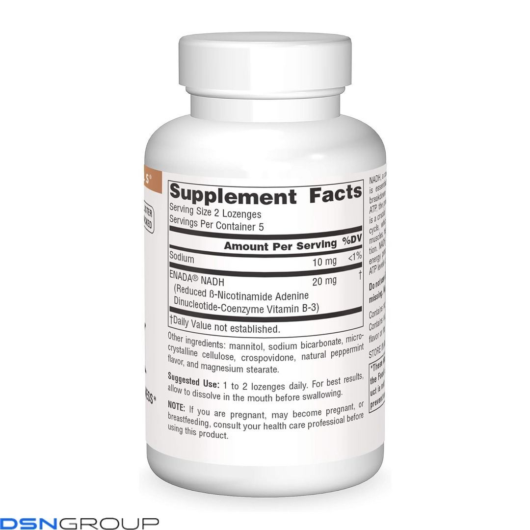NADH 10mg Peppermint - 10 lozenges