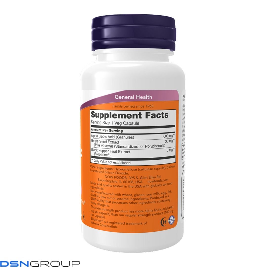 Alpha Lipoic Acid 600mg - 120 caps