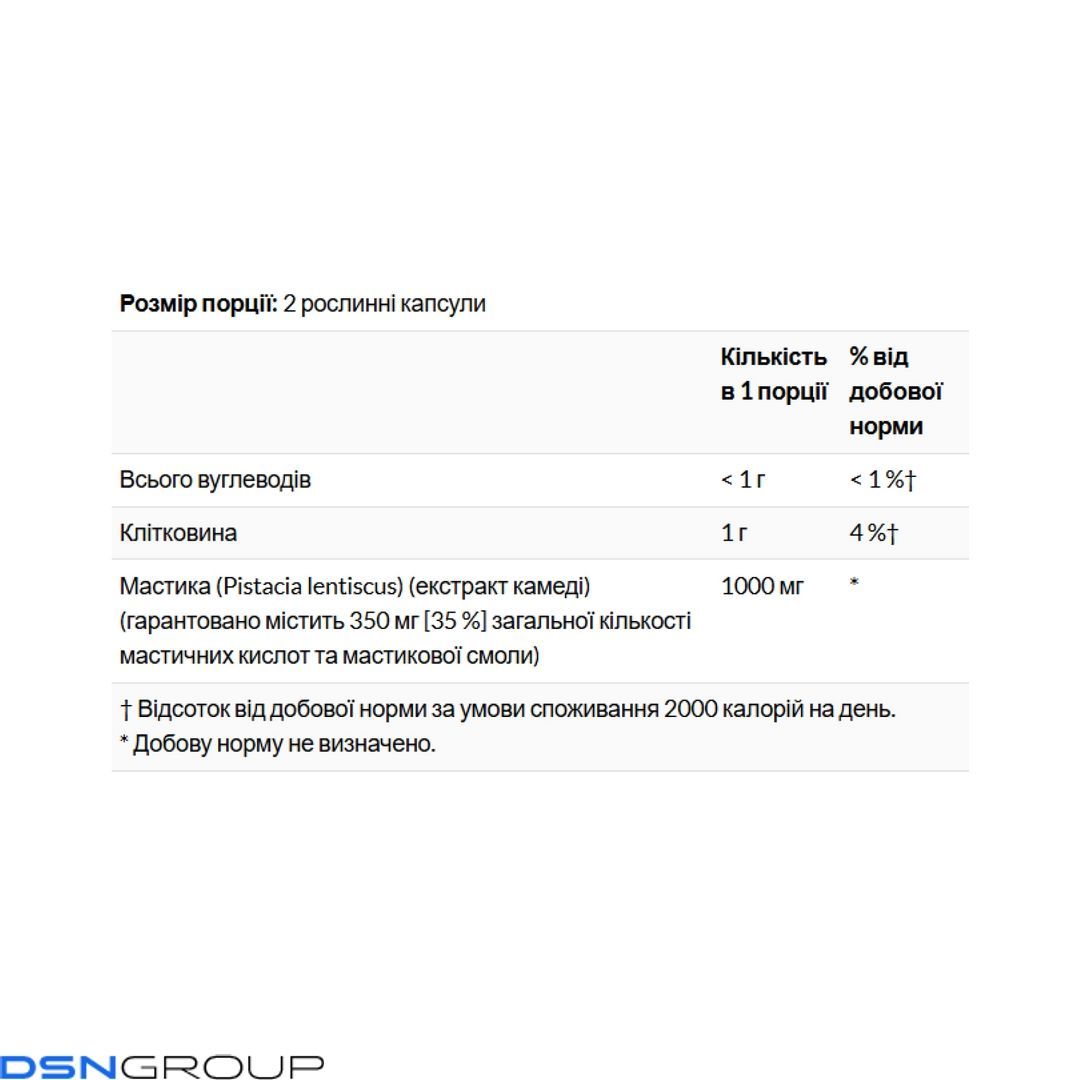 Mastic Gum Extract 500mg - 45 vcaps