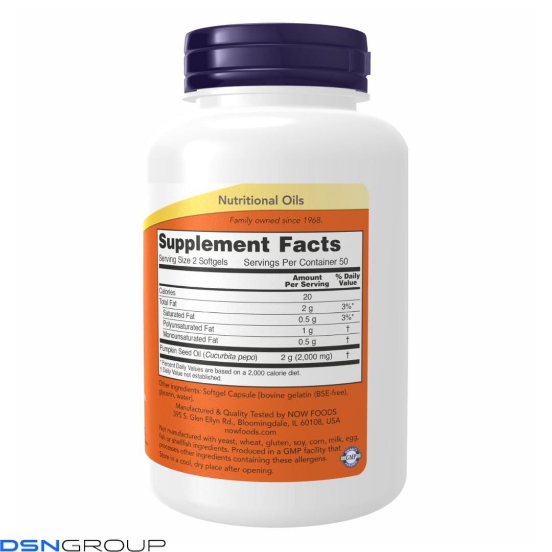 Pumpkin Seed Oil 1000mg - 200 sgels