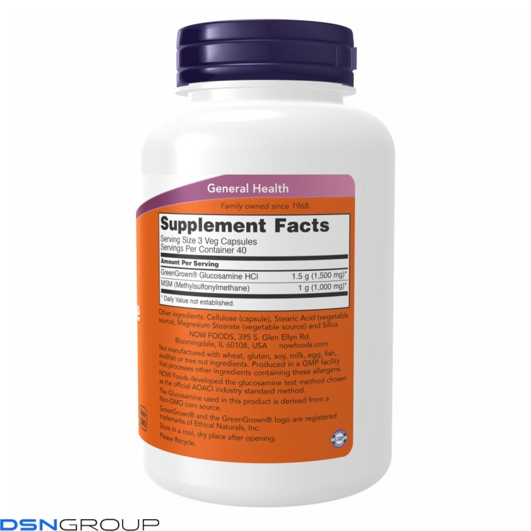 Veg Glucosamin & MSM 500/500 - 240 vcaps (Пошкоджена банка)