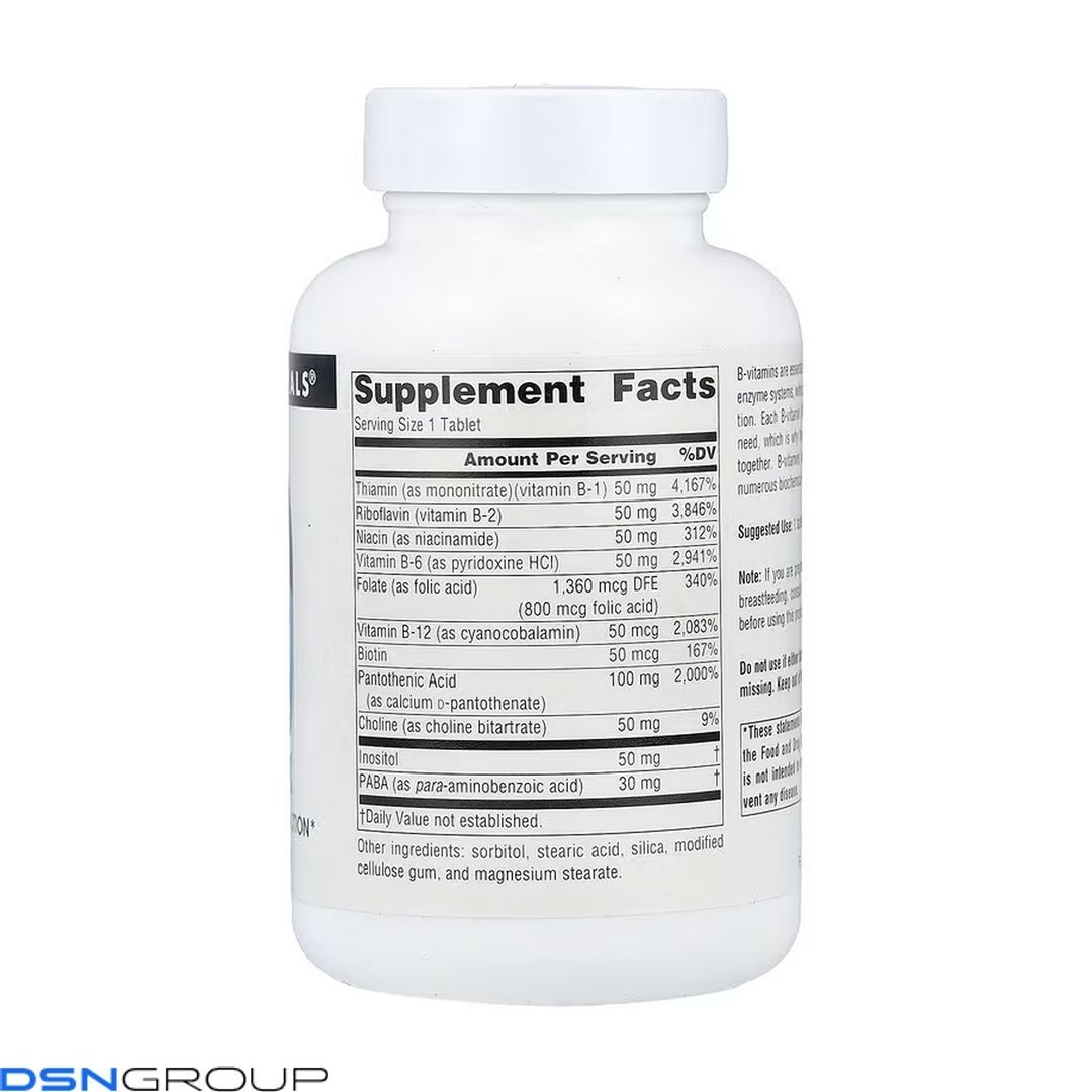 Vitamin B-50 Complex 50mg - 50 tabs