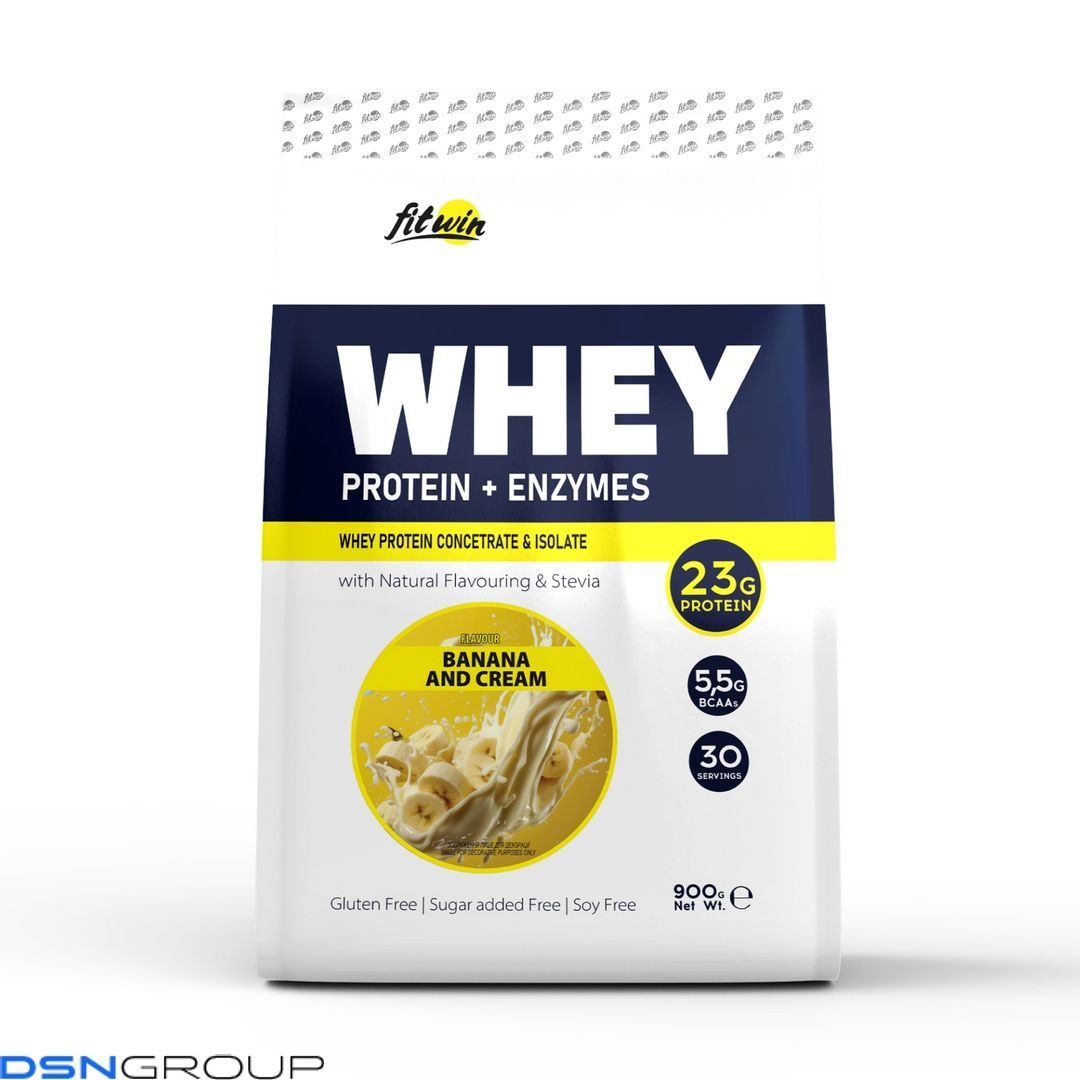 Whey - 900g Banana and Cream 2023-10-2059 фото Whey - 900g Banana and Cream