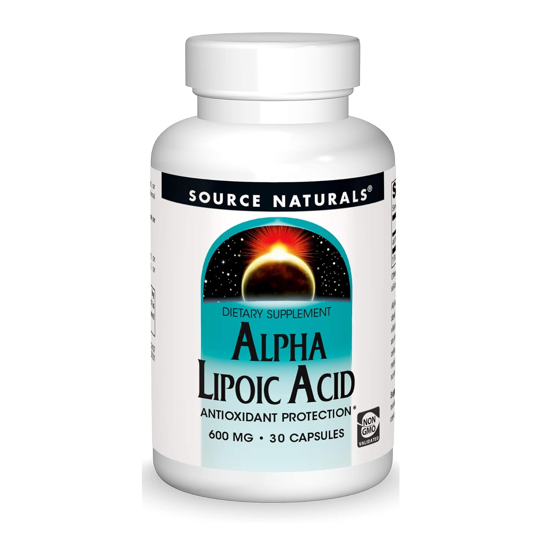 Альфа-ліпоєва кислота Source Naturals 600 мг, 30 капсул