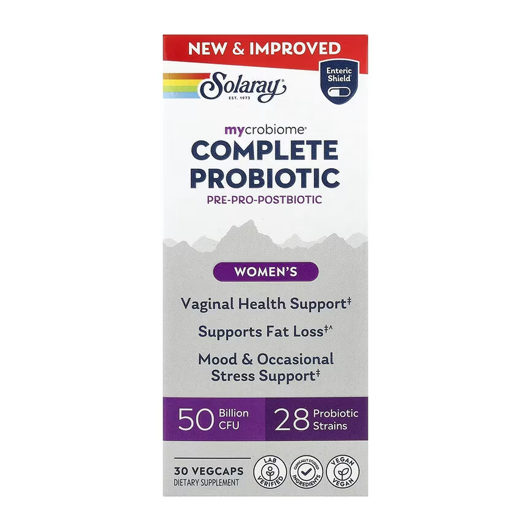 Solaray Complete Probiotic Women’s, пробиотики для женщин, 30 капсул