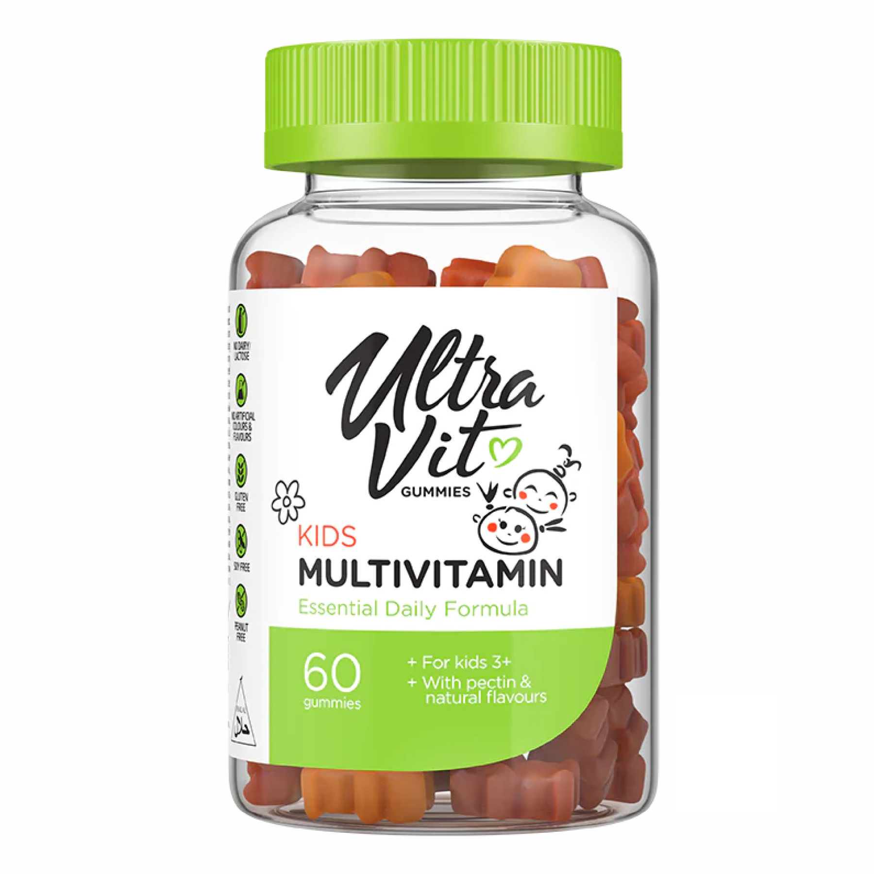 Дитячі полівітаміни UltraVit Kid's Multivitamin, 60 жувальних гумок
