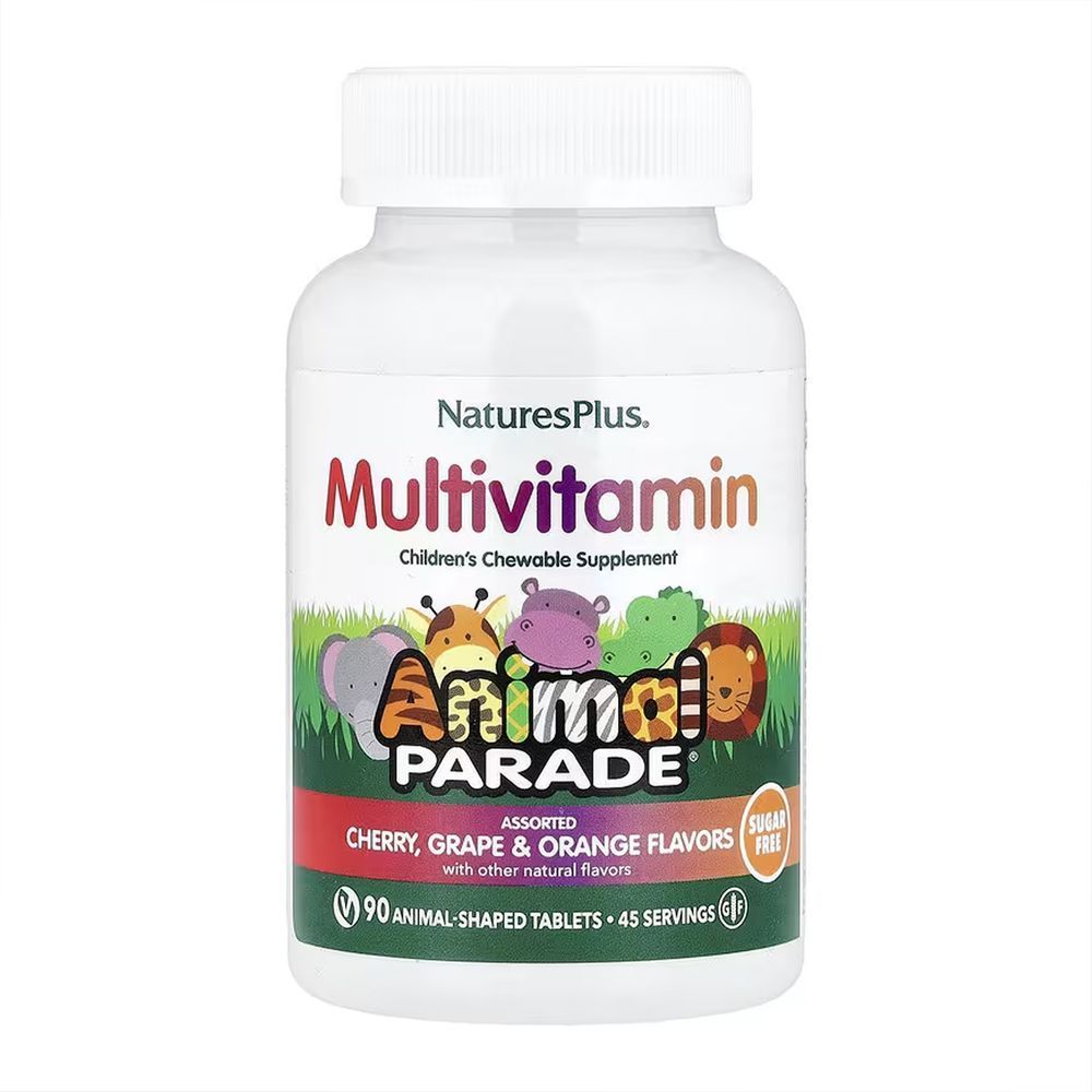 Animal Parade&reg;, Multivitamin, Children's Chewable Supplement - 90 tabs Cherry, Grape & Orange