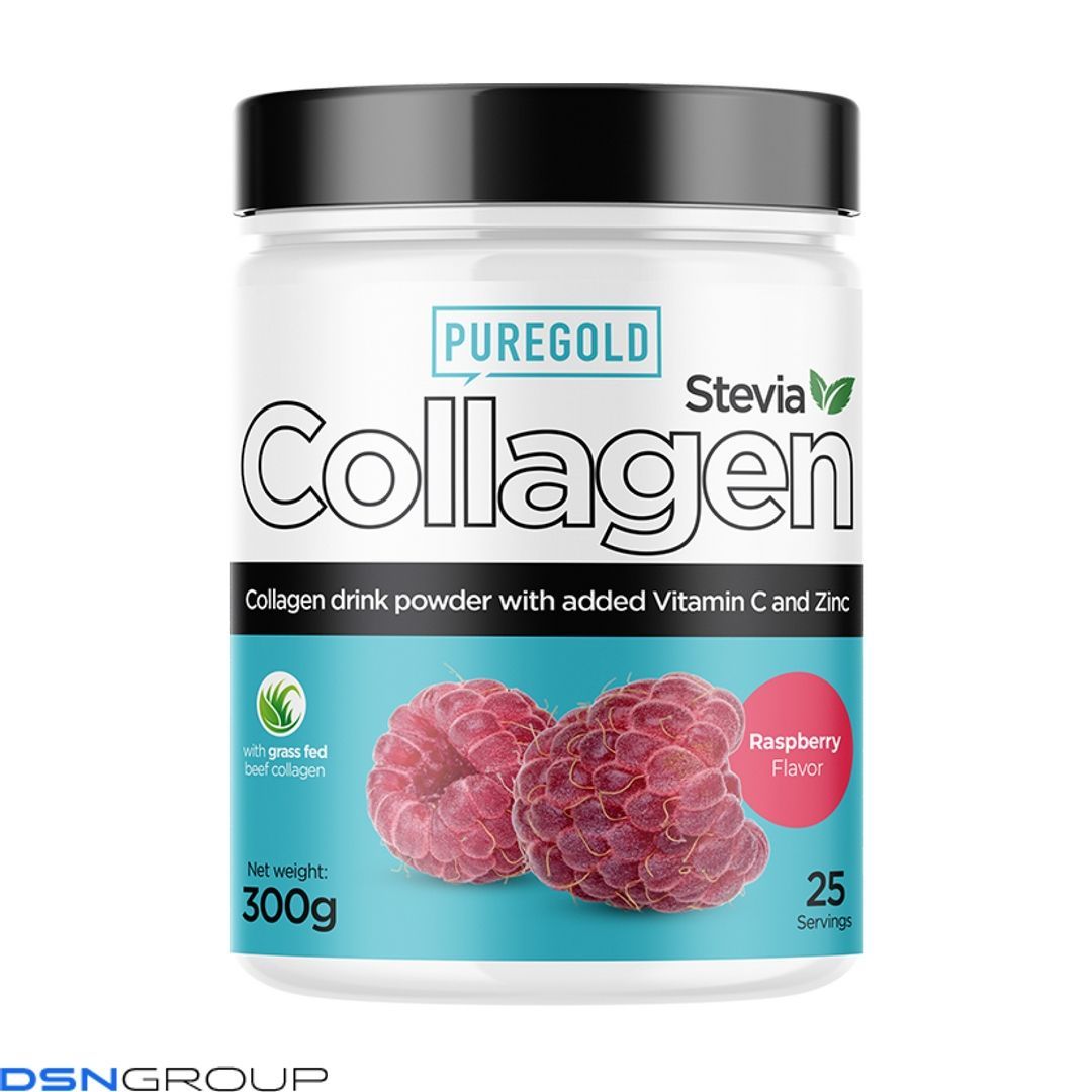 Collagen Stevia - 300g Raspberry 2022-09-0487 фото Collagen Stevia - 300g Raspberry
