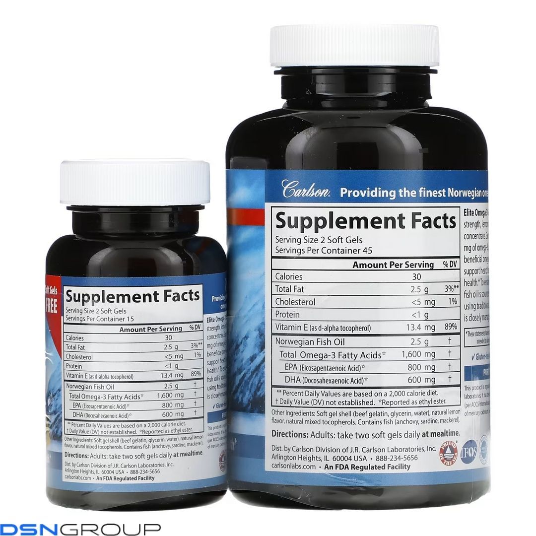 Elite Omega-3 Gems - 90+30 softgels