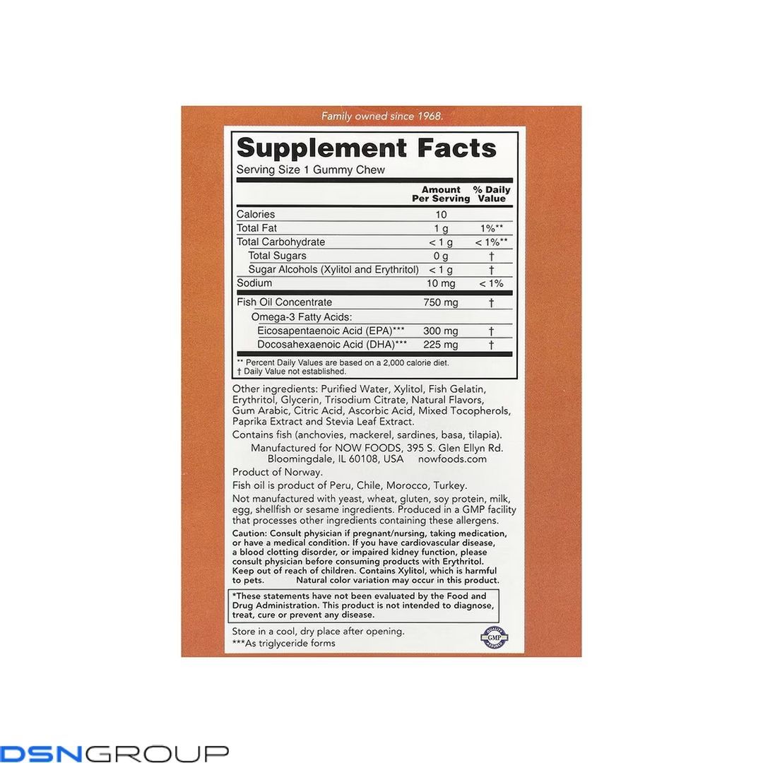 Omega-3 Fish Oil - 36 Gummy Chews