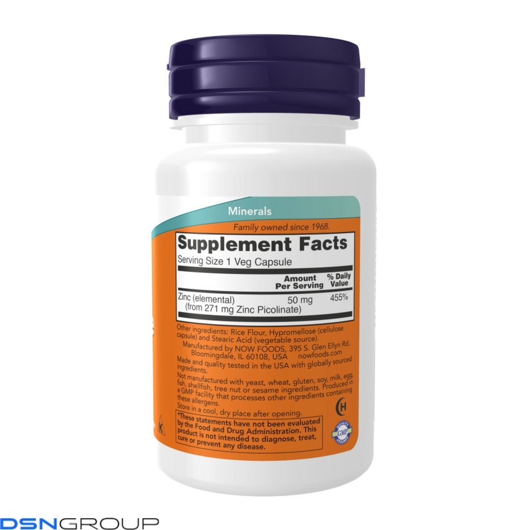 Zinc Picolinate 50 mg - 30 vcaps (Пошкоджена банка)