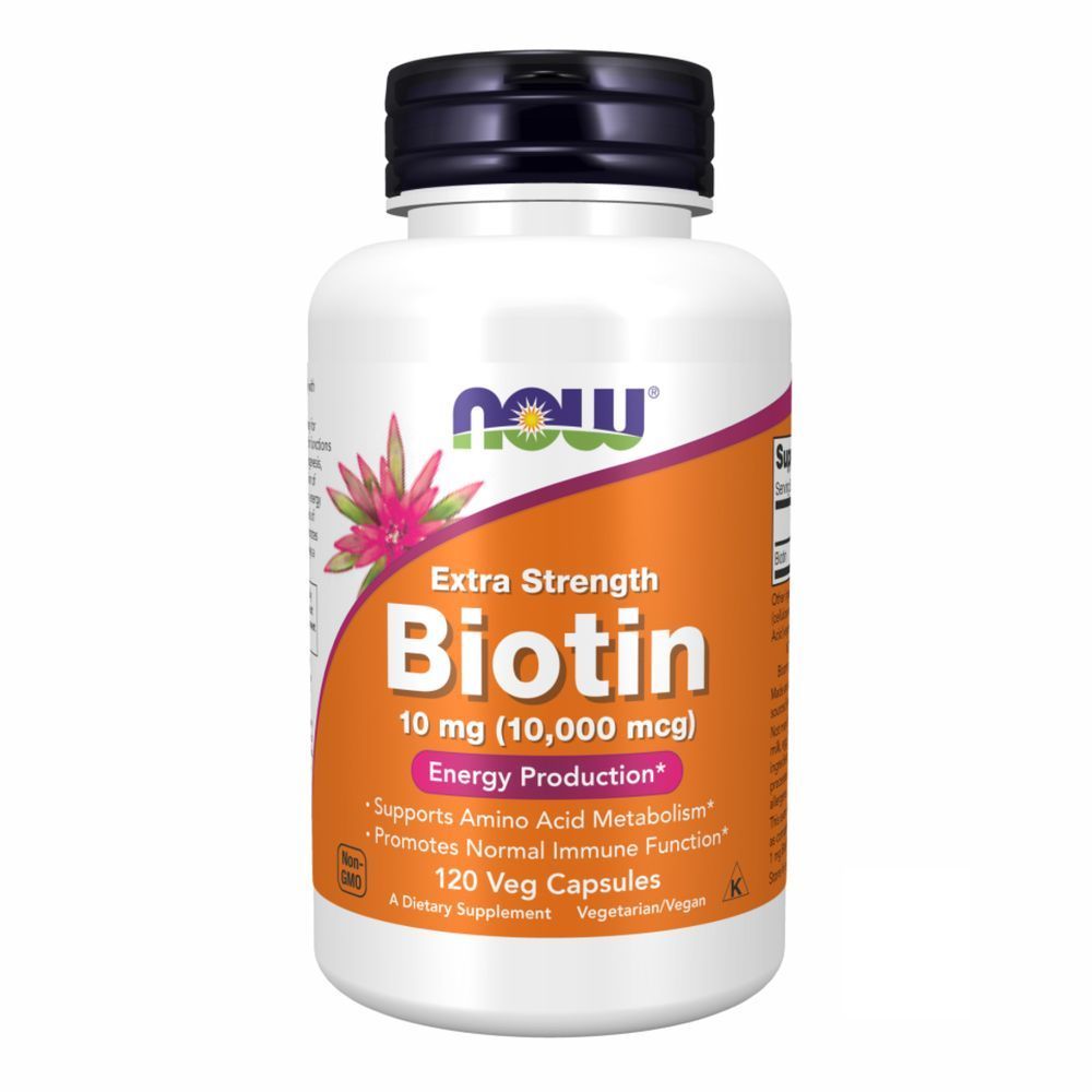 (12.02 Ожидание) BIOTIN 10mg (10,000mcg) - 120 vcaps