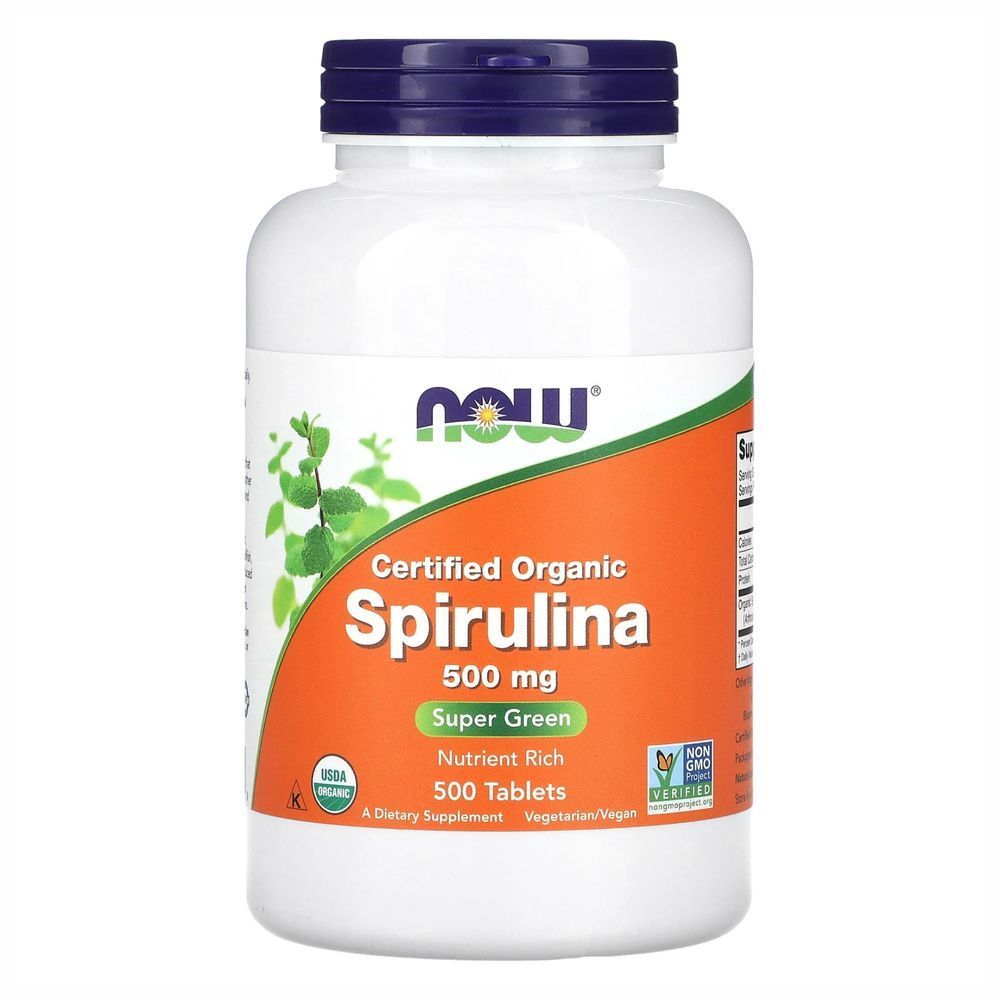 (12.02 Ожидание) Org Spirulina 500mg - 500 tabs