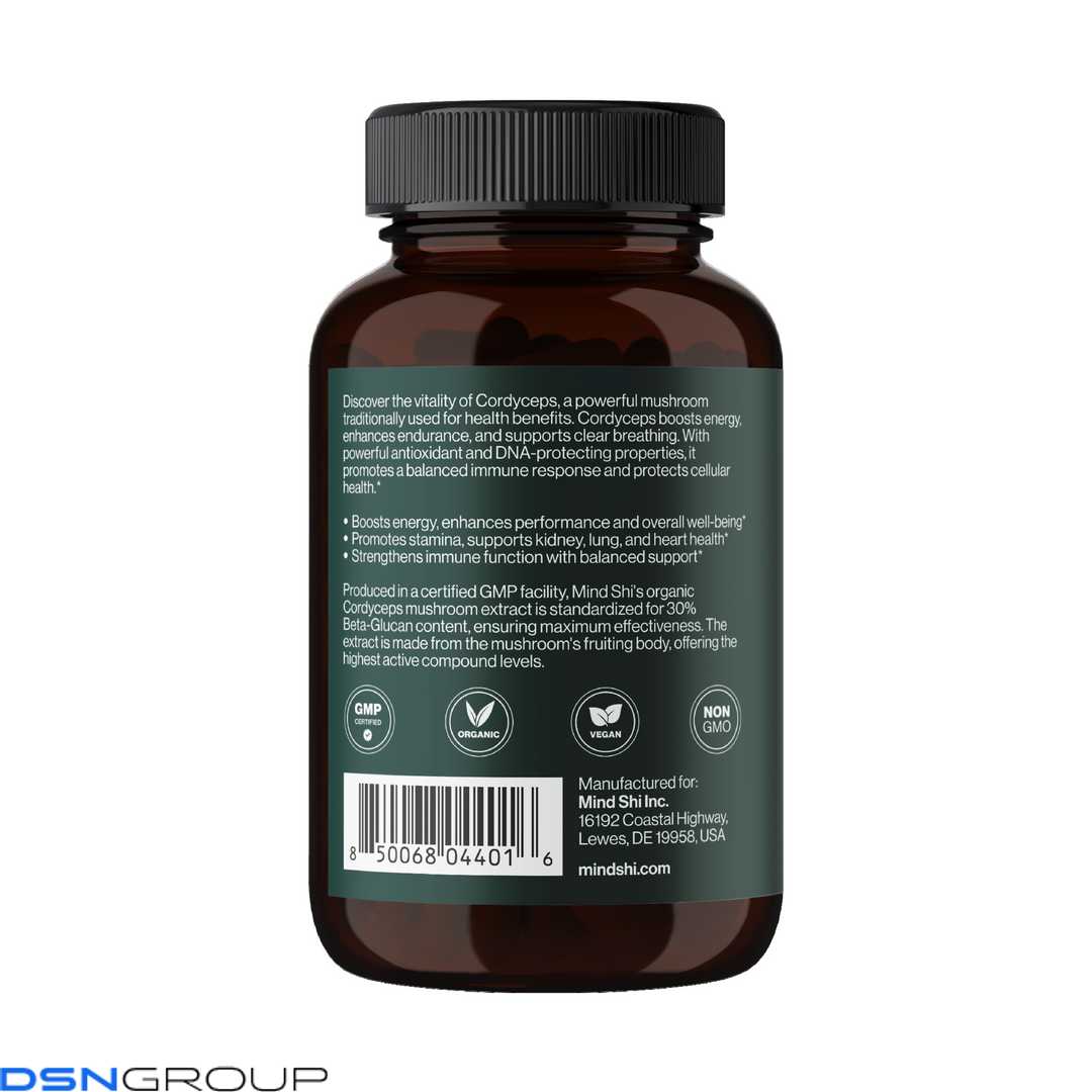 Cordyceps Mushroom 1000 mg - 60 vegcaps (До 02.27)