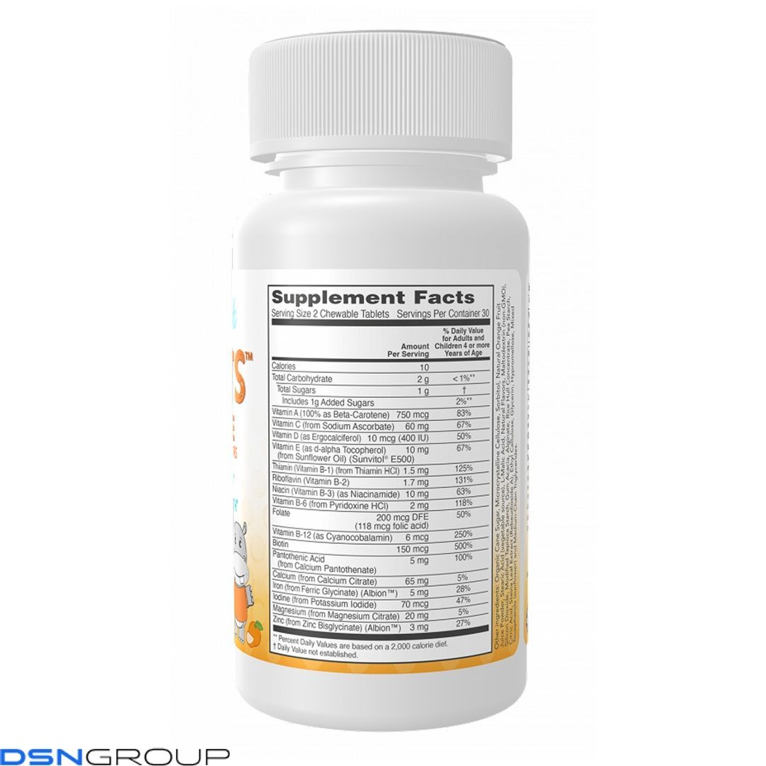 Kid Vits&trade; Juicy Orange - 120 tabs