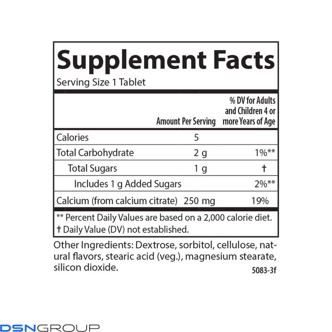Kids Chewable Calcium - 60 tabs