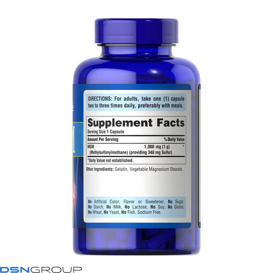 MSM 1000 mg - 120 caps (Повреждена банка)