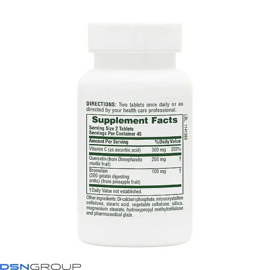 Quercetin + VIT C Bromelain - 90 tabs