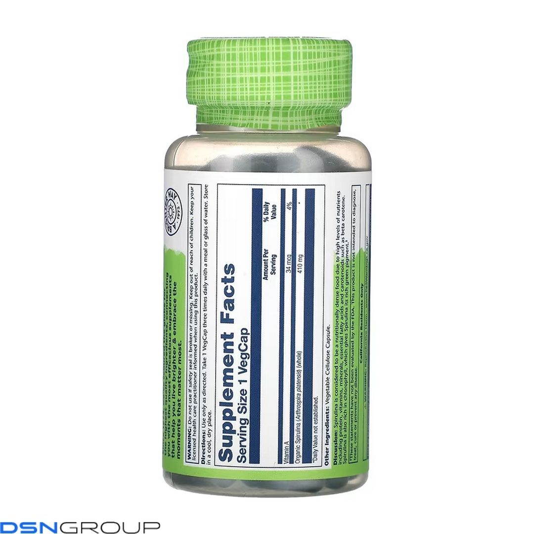 Spirulina Algae 410mg - 100 vcaps