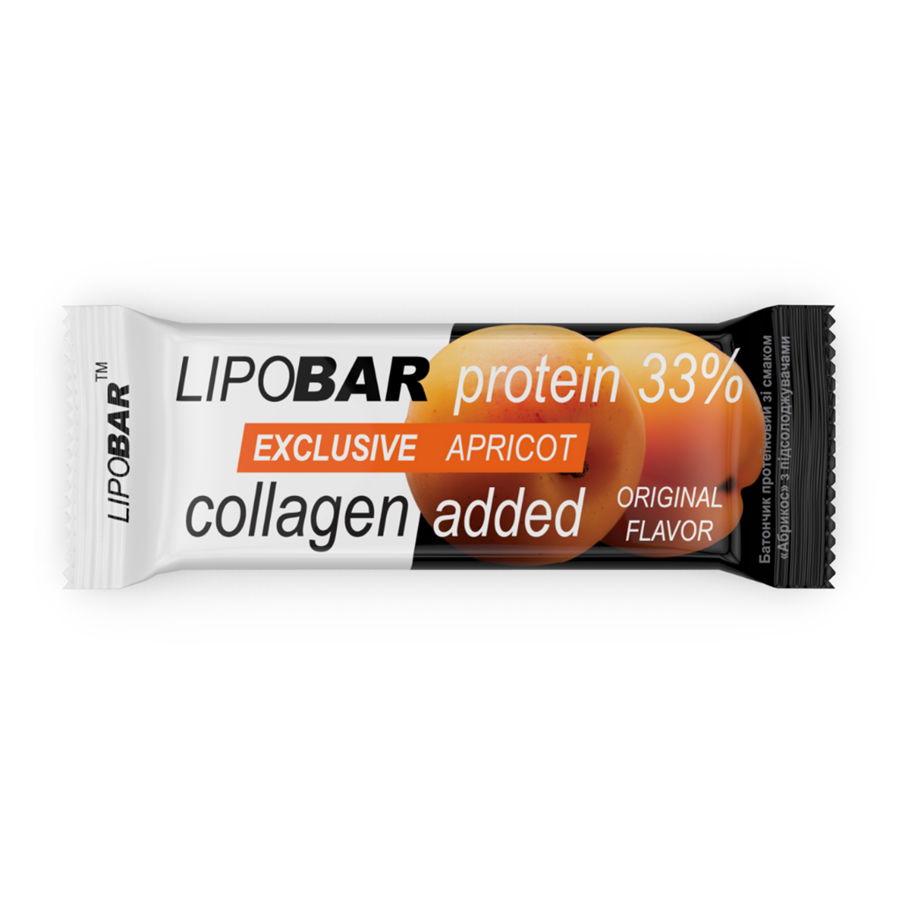 Lipobar Exclusive — протеїновий батончик з абрикосом, 50 г