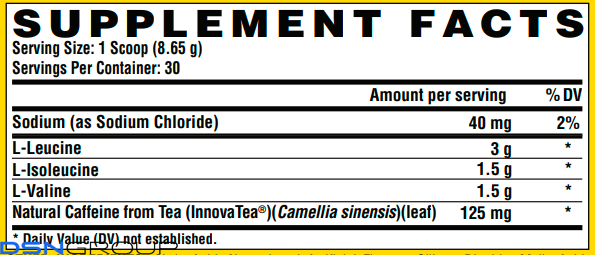Lipo-6 BCAA Intense - 30srv Fruit Punch