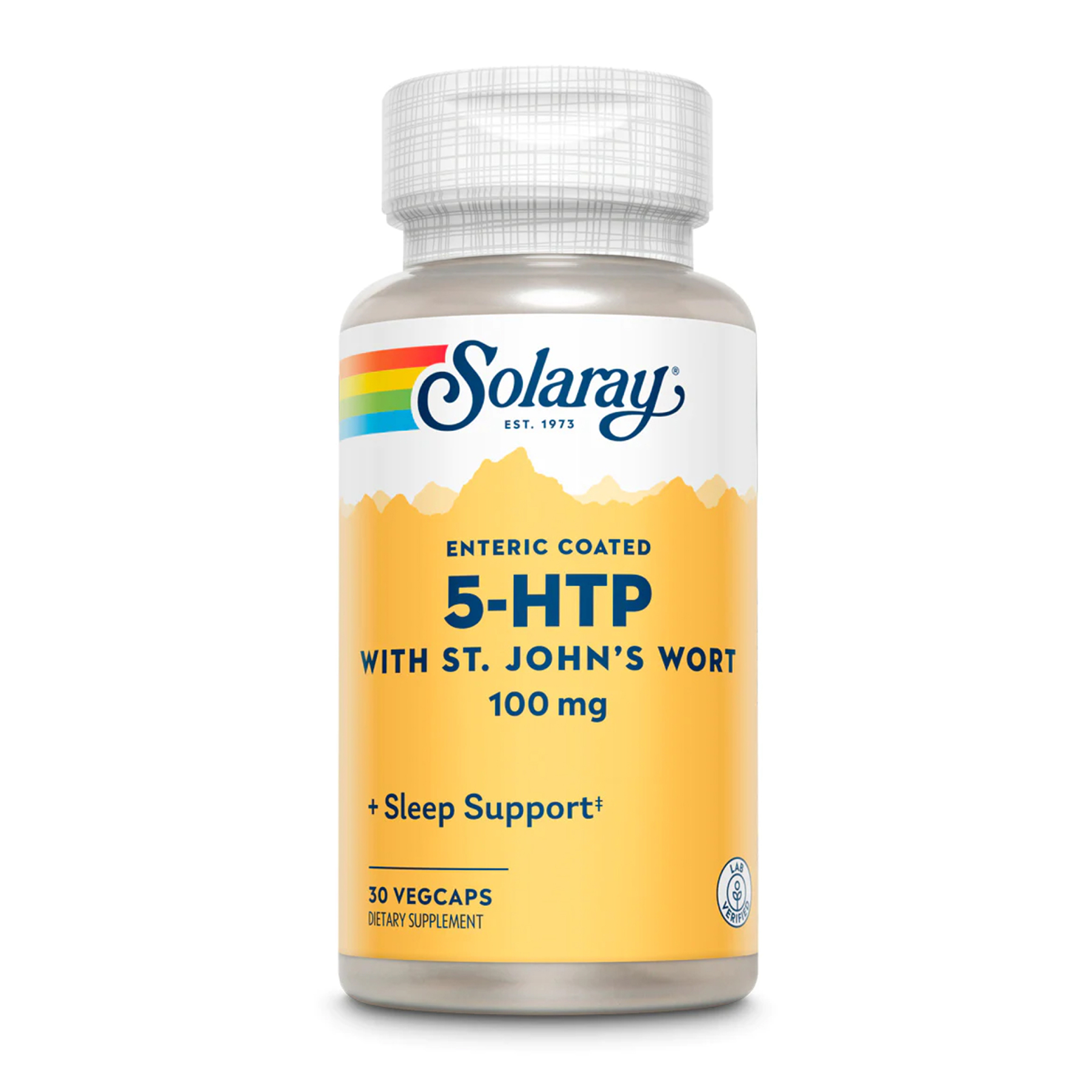 Solaray Guaranteed Potency 5-HTP + St. John's Wort, 100 мг, 30 вегетаріанських капсул